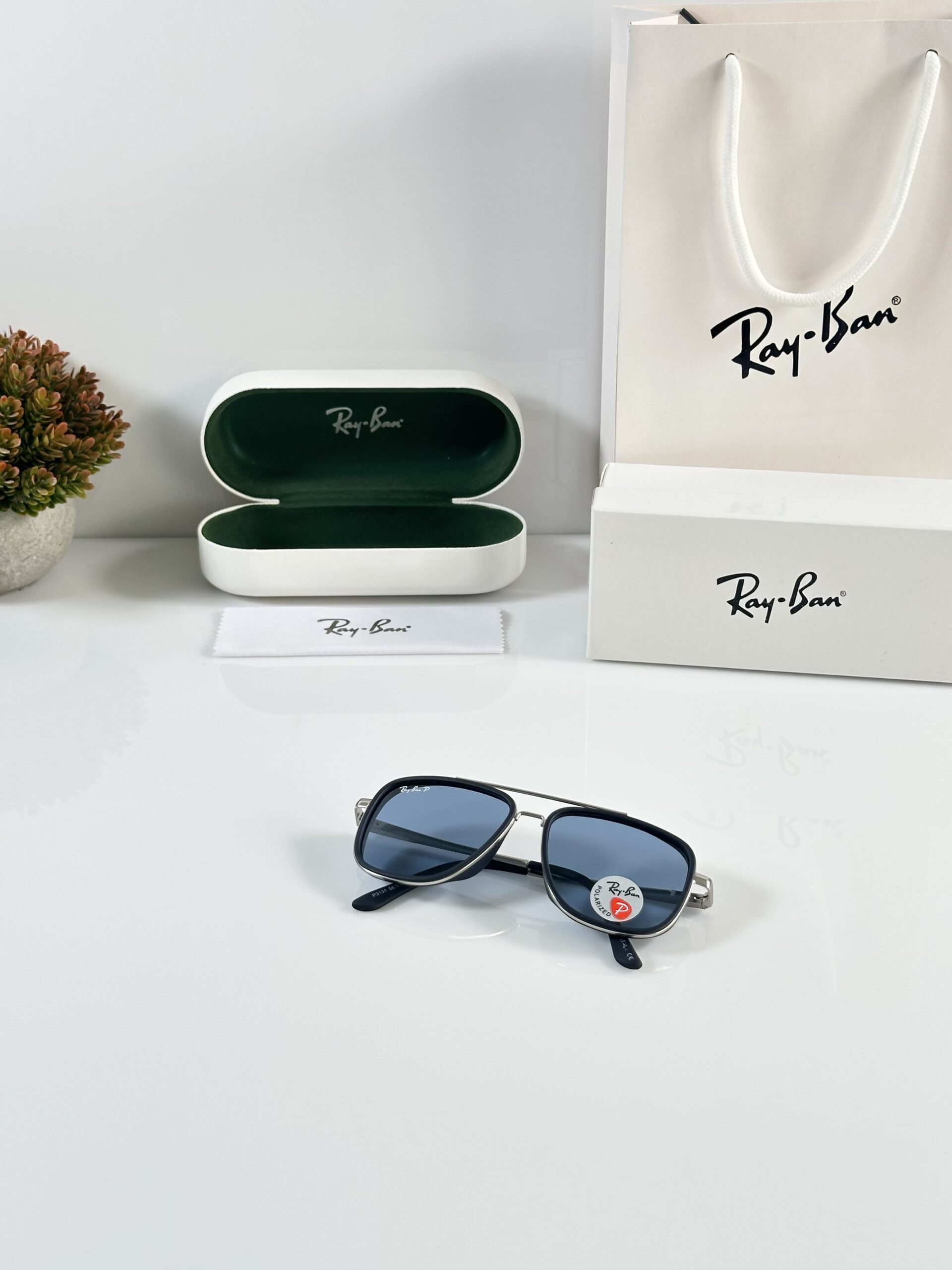 Rayban 3131 Silver Blue - Image 4