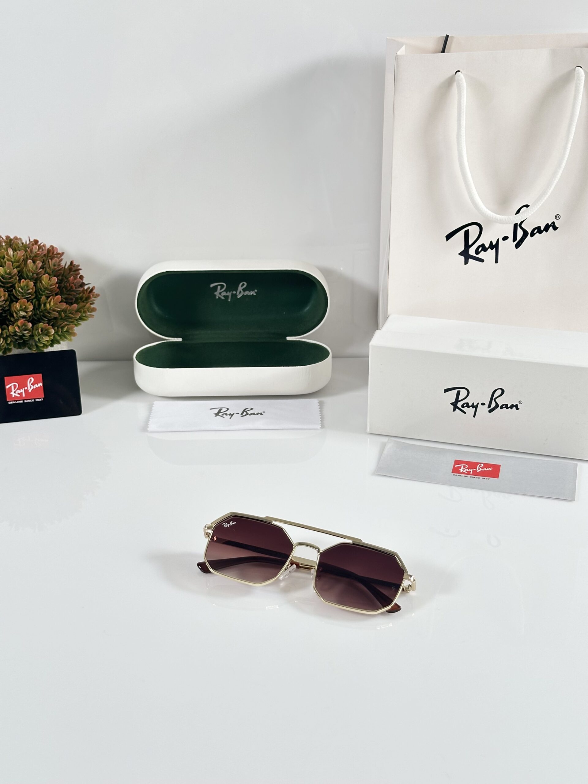 Rayban Reverse 5404 Gold Brown DC - Image 4