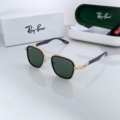 RAYBAN GOLD GREEN 3607