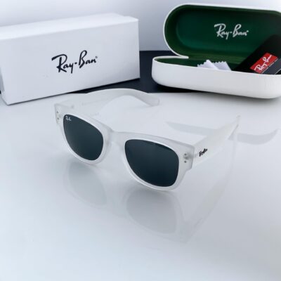RAYBAN WHITE BLACK 841