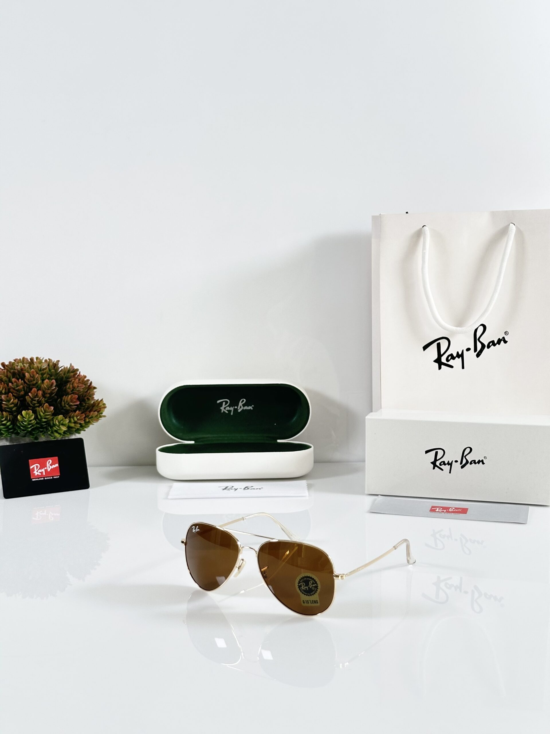 Rayban Aviator 3026 Gold Brown