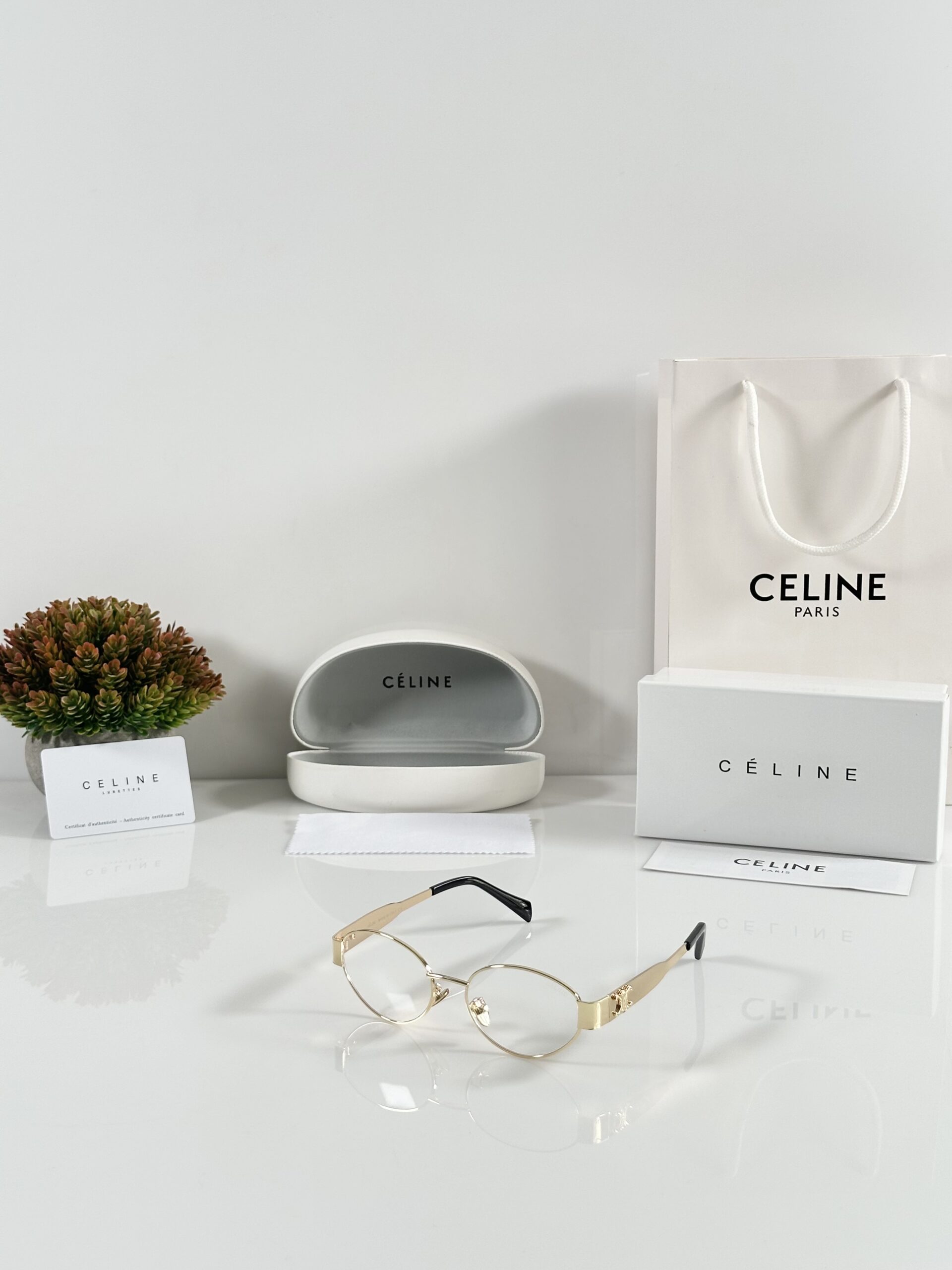 Celine 1006 Gold Frame
