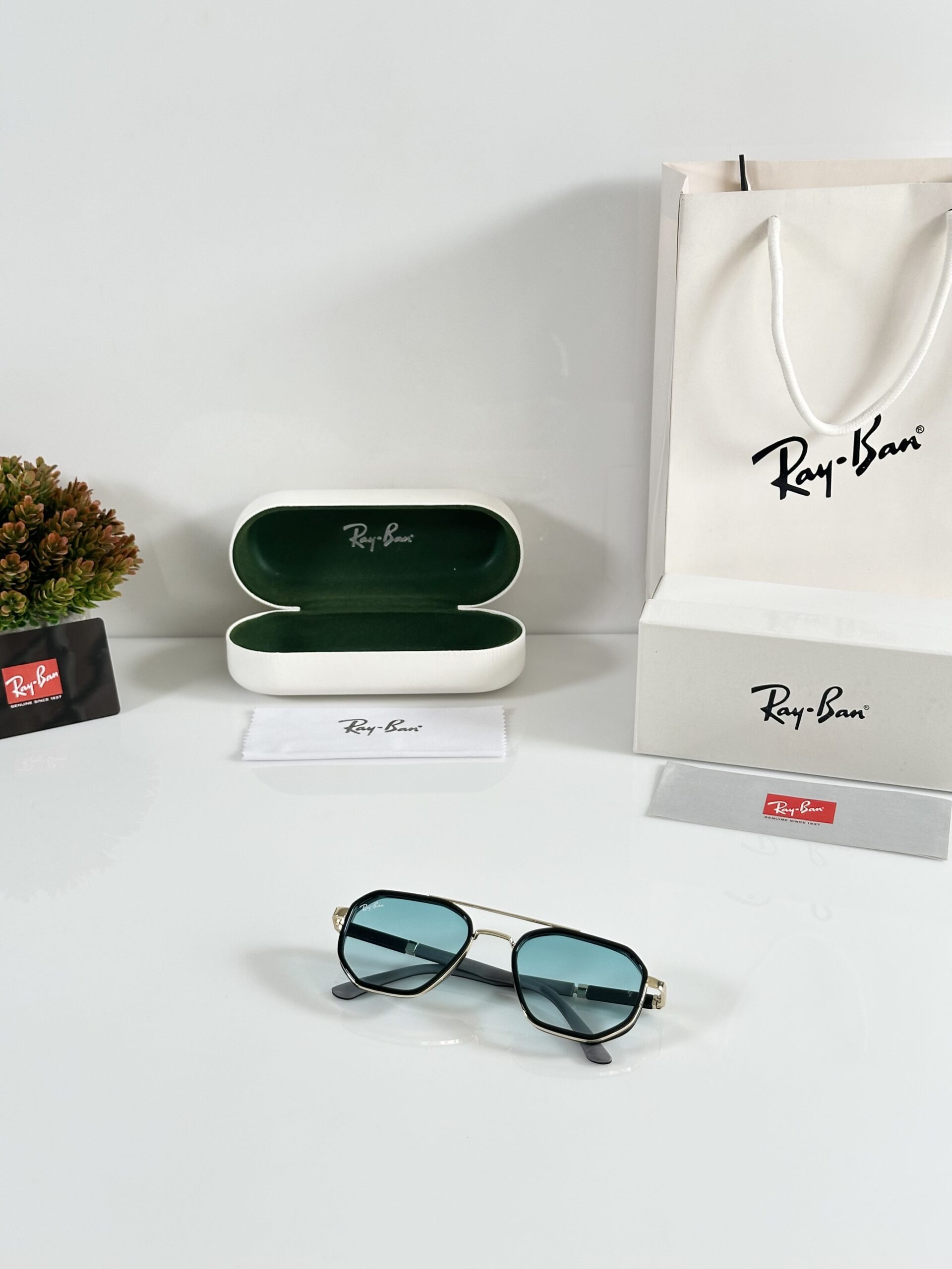Rayban 3162 Gold Sea Green - Image 4