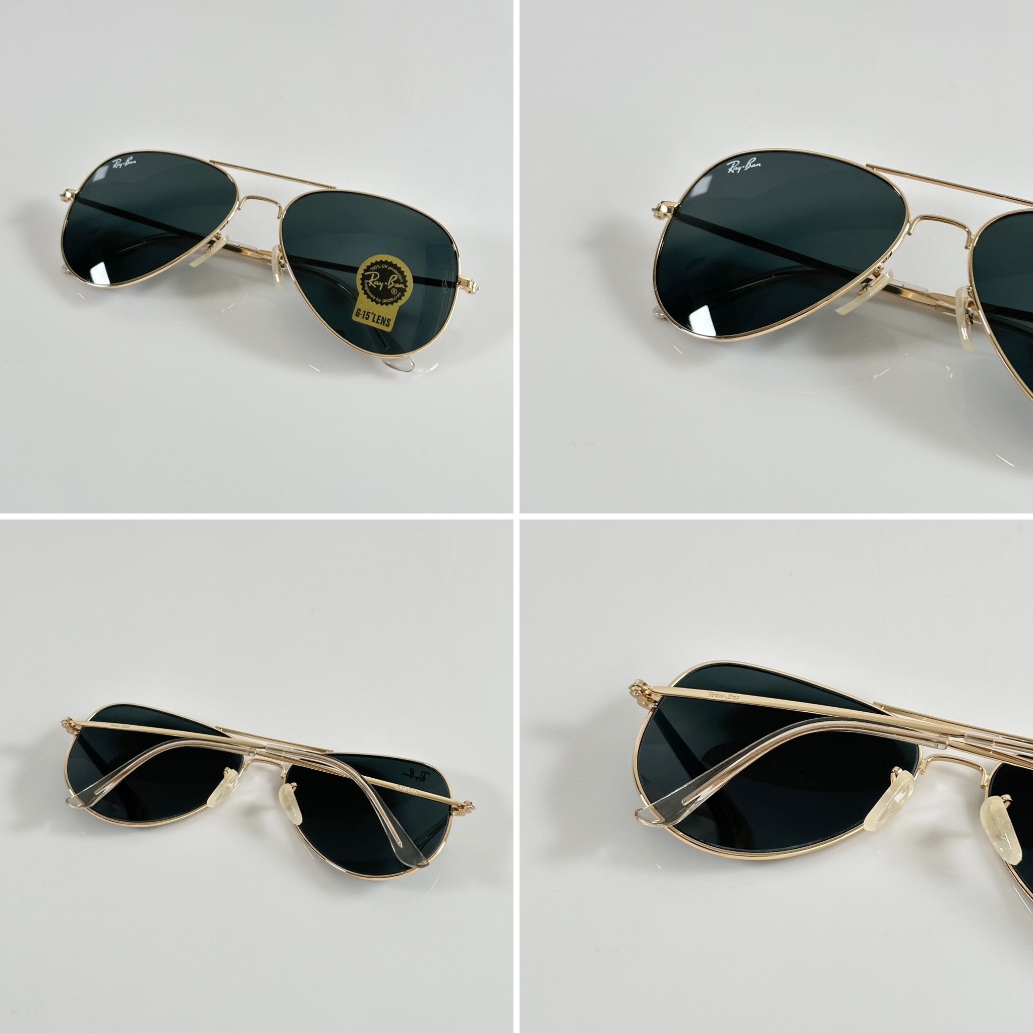 Rayban Aviator 3026 Gold Black (GLASS) - Image 2