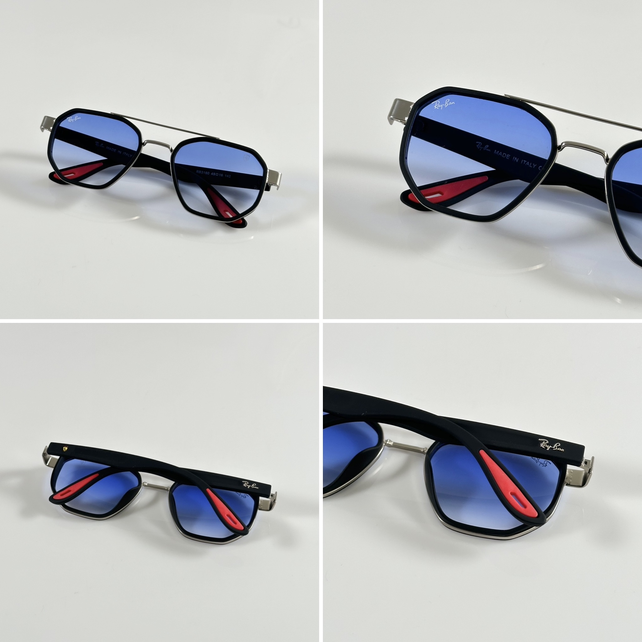 Rayban 3160 Silver Blue - Image 2