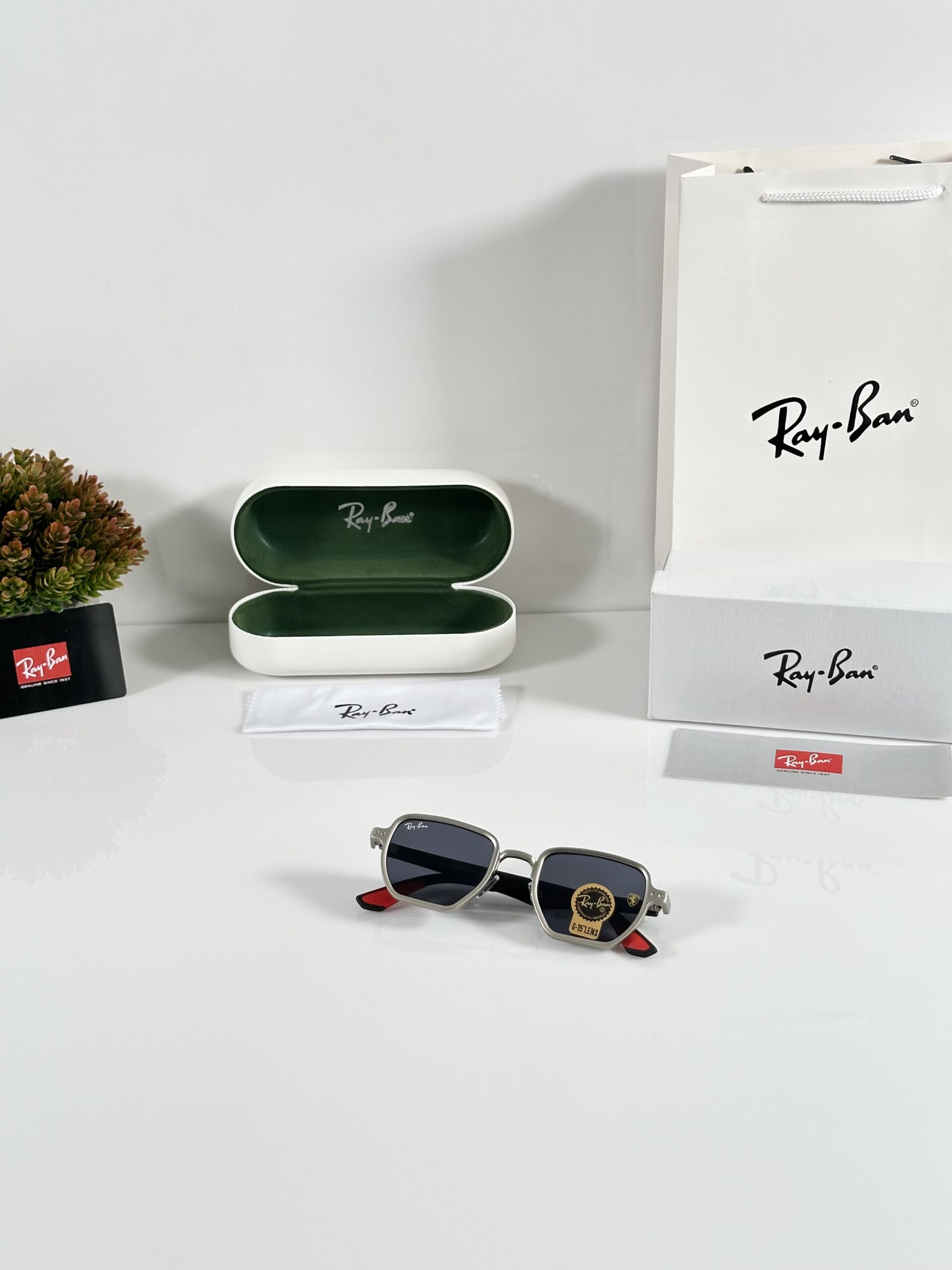 Rayban 08 Silver Black - Image 4
