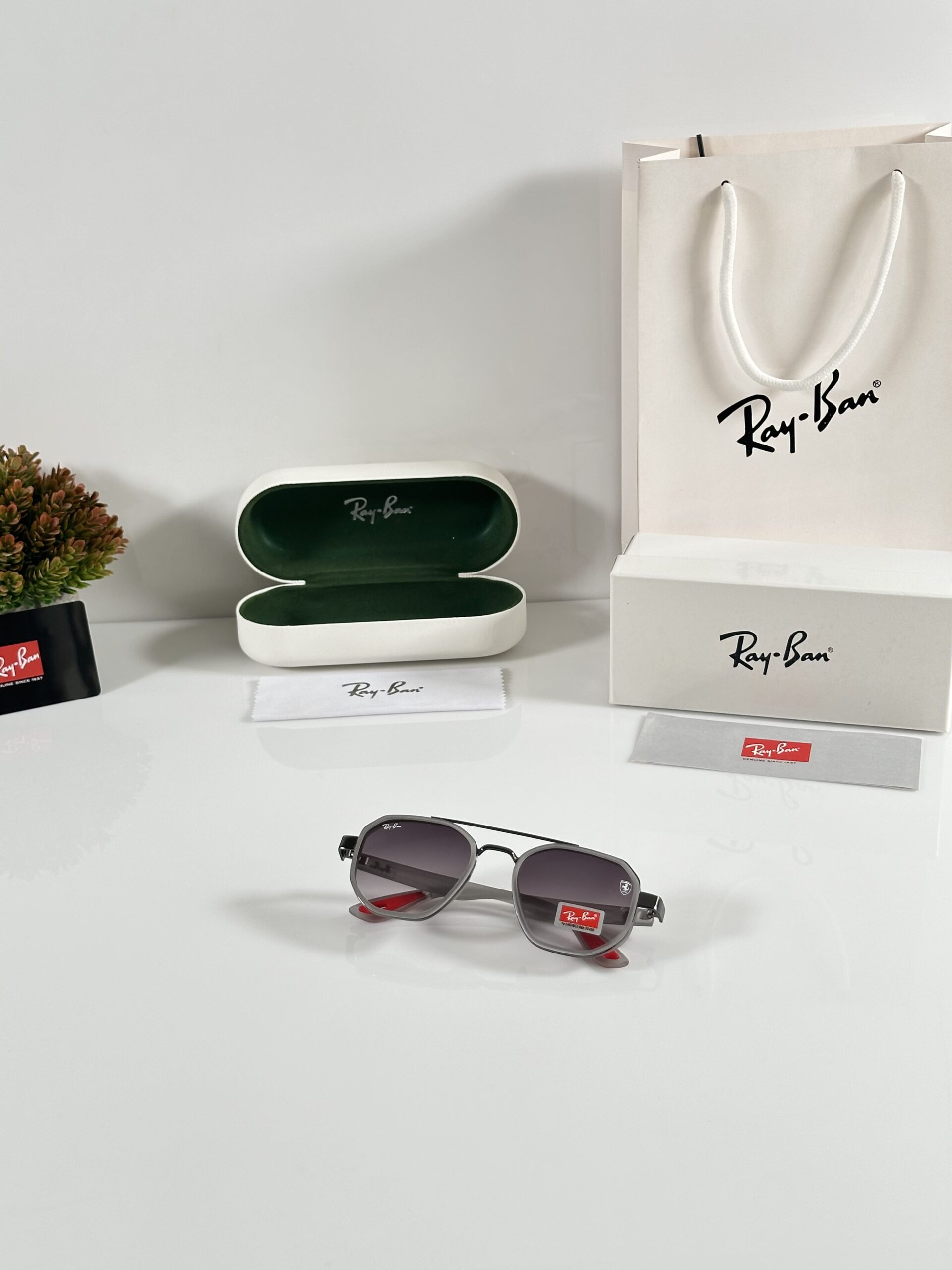 Rayban 3160 Grey Purple - Image 4