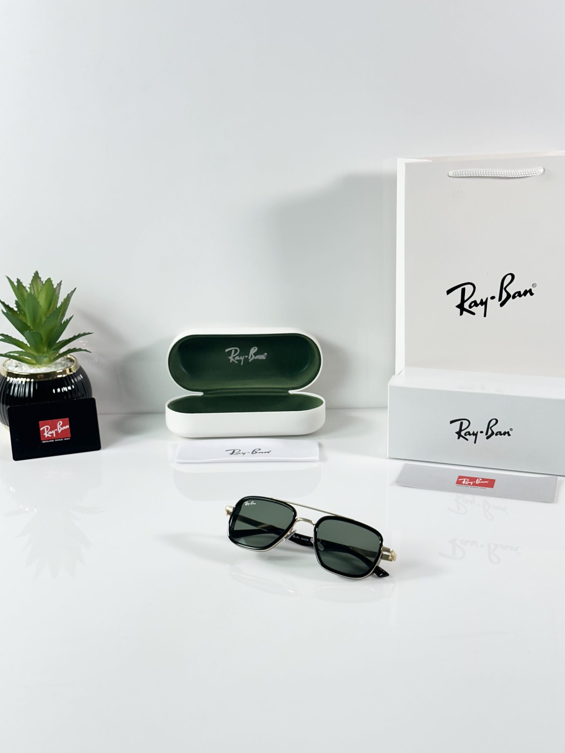 Rayban 3621 Gold Green - Image 4
