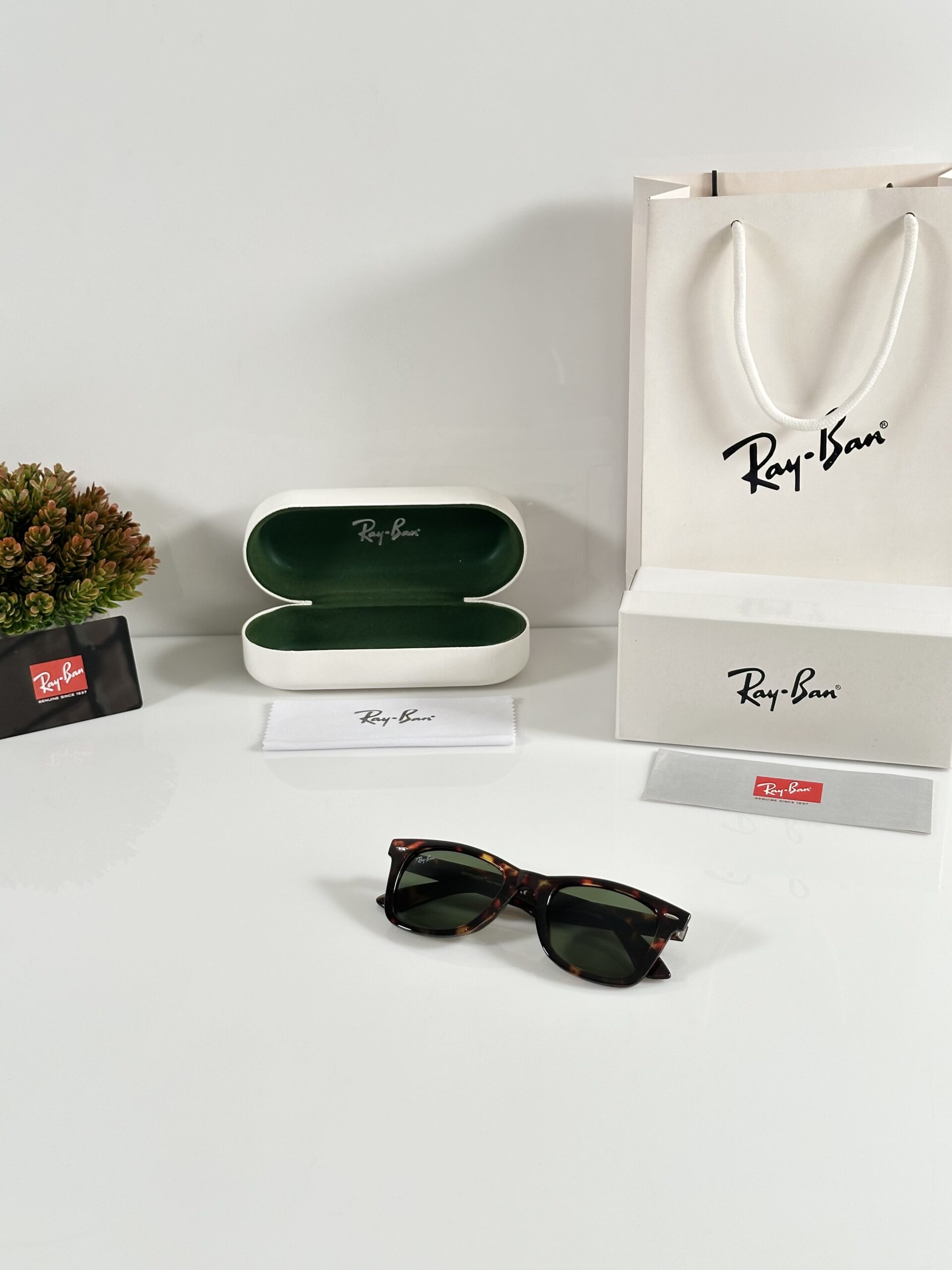 Rayban 2140 Tiger Green (GLASS) - Image 4