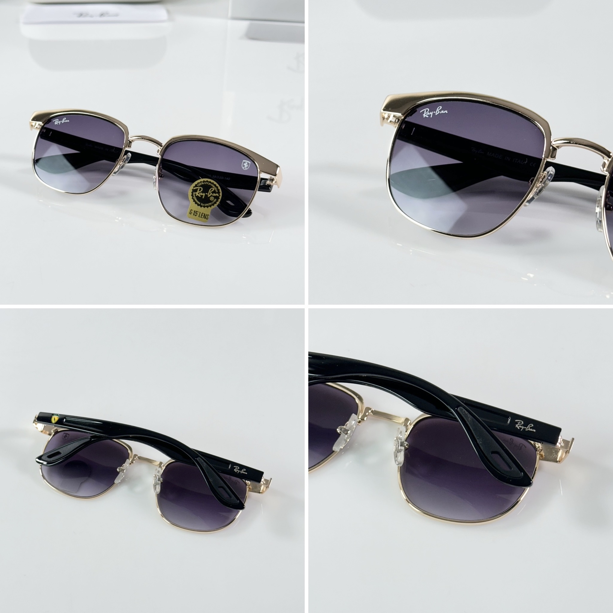 Rayban 3698 Gold Black DC - Image 2